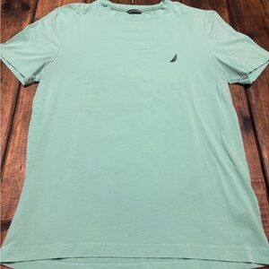 Nautica Green Short Sleeve Tee Classic Style